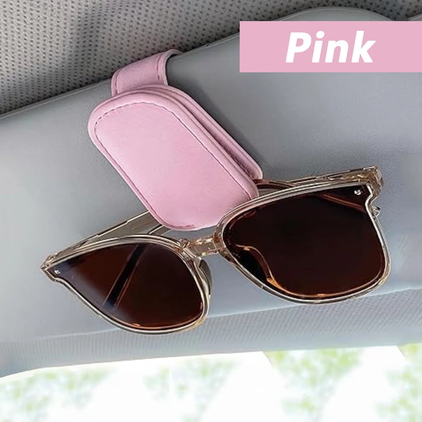 Le support de lunettes de soleil convient aux pare-soleil de voiture, Clip de lunettes de soleil en cuir magnétique et Clip de b