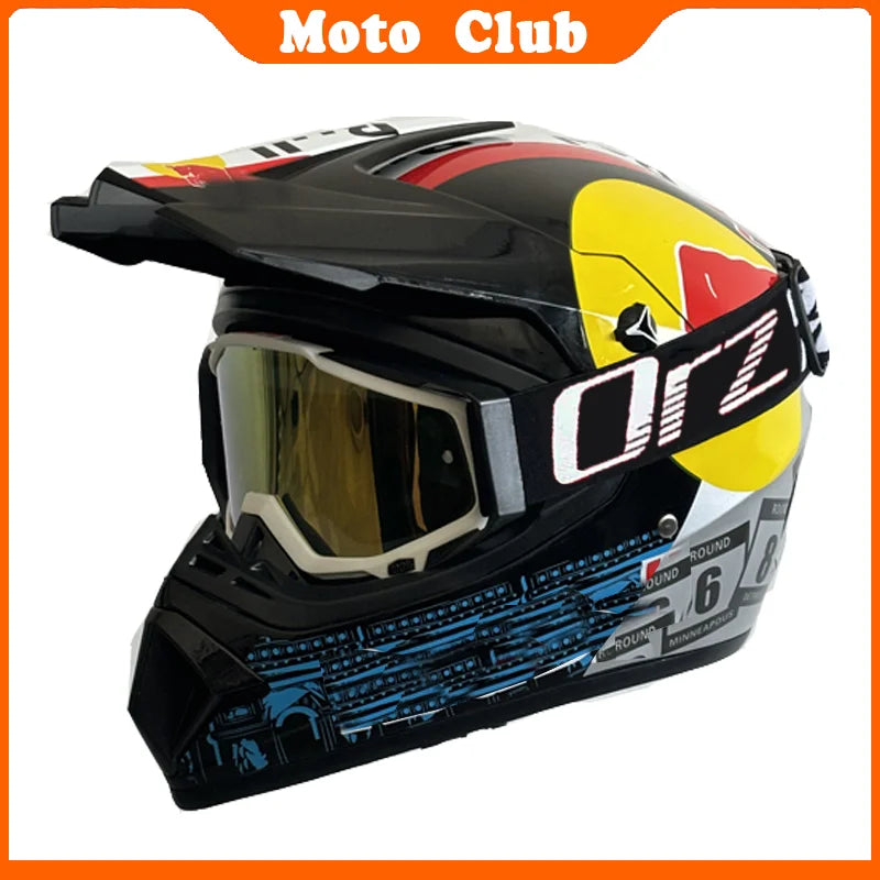 Casco de moto profesional Motocross todoterreno casco de protección para niños casco todoterreno gafas Capacete De Motocicleta regalos