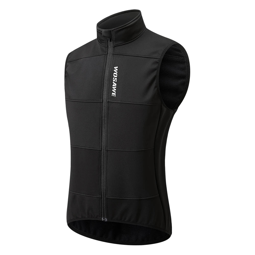 Gilet de cyclisme hiver thermique polaire sans manches — chaud, automne, vélo