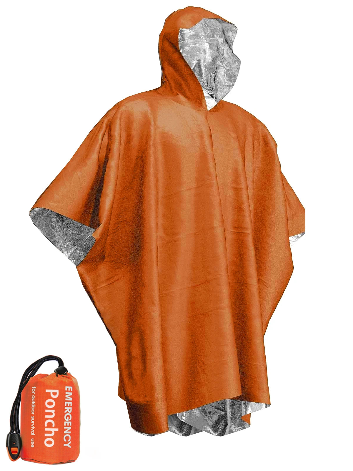 Poncho de pluie d'urgence, couverture thermique, résistant aux intempéries, équipement de Camping de survie en plein air, Gadgets de survie