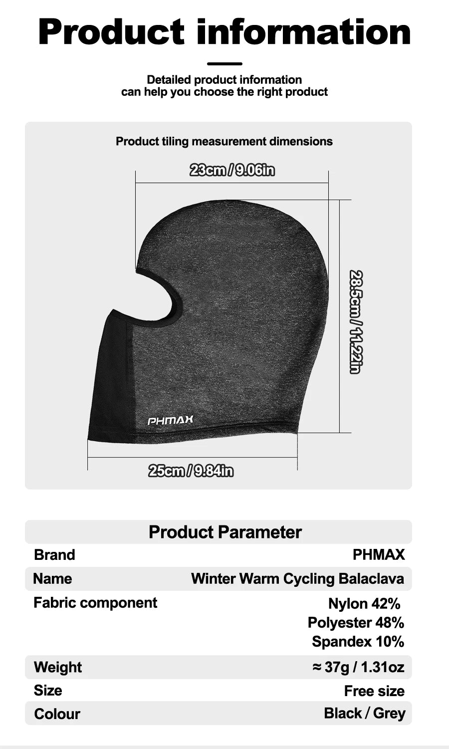 Masque d'équitation moto — protection vent et chaleur, masque complet respirant, cagoule, écharpe