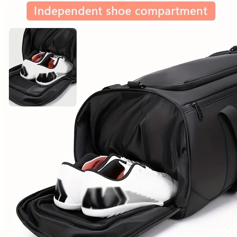 Sac de voyage de grande capacité pour hommes, sac de sport spacieux avec plusieurs compartiments, sac de week-end pour une nuit, sac de voyage