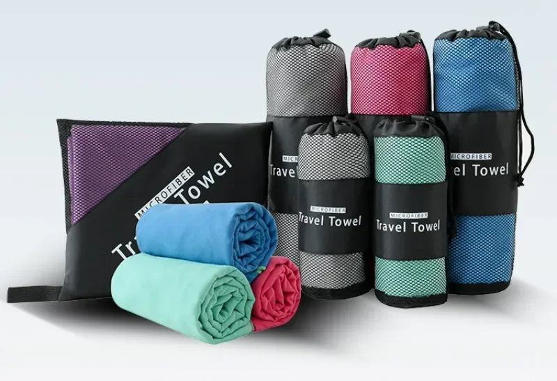 Serviette de sport à séchage rapide 40x80CM, bleu, gris, vert, Orange, natation, Fitness, Camping, course à pied, serviette de plage