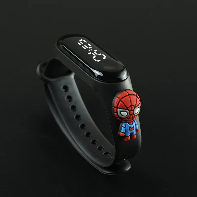 Reloj deportivo impermeable para niños, reloj SpidSuffolk Butter para niñas, pulsera electrónica, reloj táctil LED, de moda
