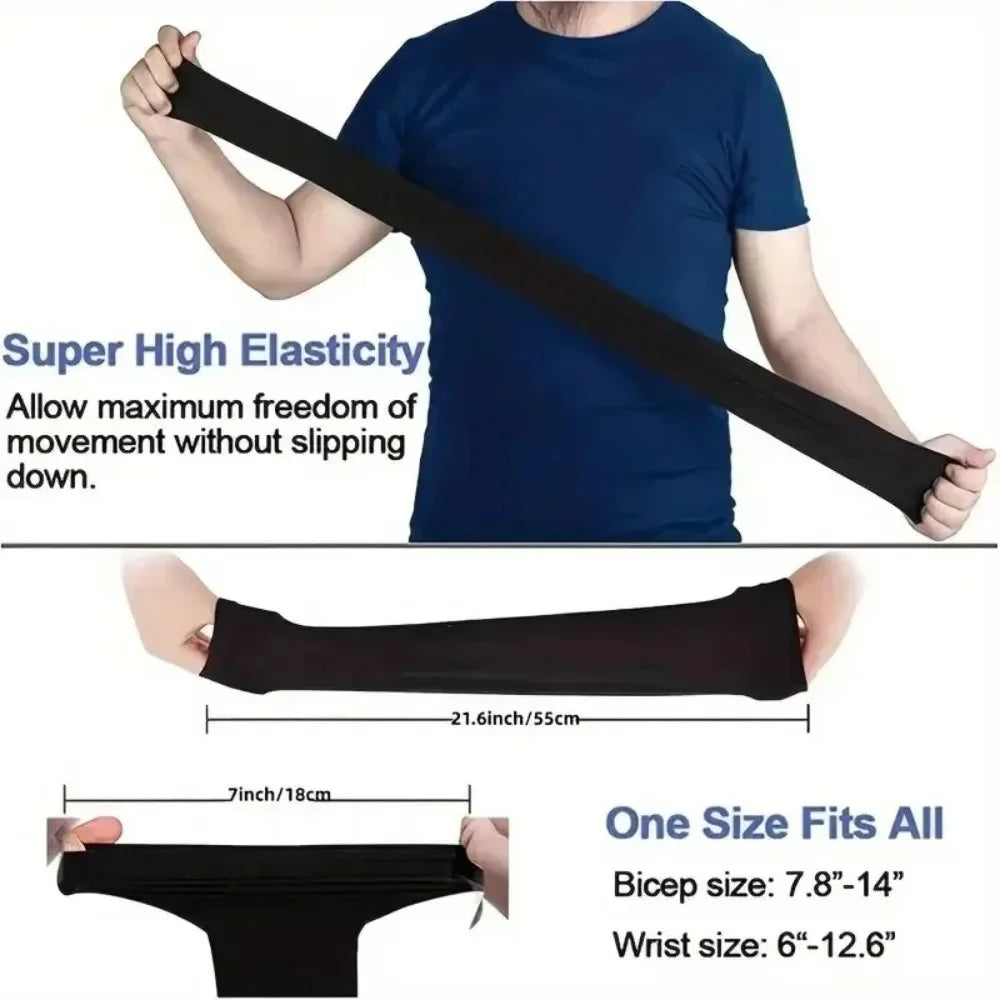 3 Pairs UV Sun Protection Arm Sleeves – Breathable Protection, Suitable for Driving, Sports, Hiking, and Outdoor Summer Activities
