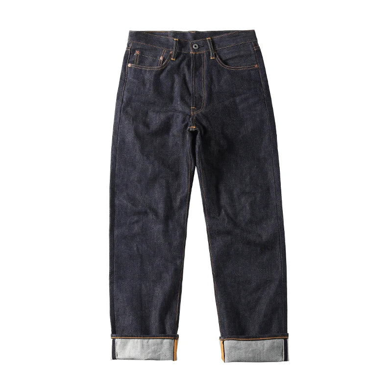 Jean pour hommes 14oz — lisière rouge, brut, selvedge, pantalon en denim de qualité