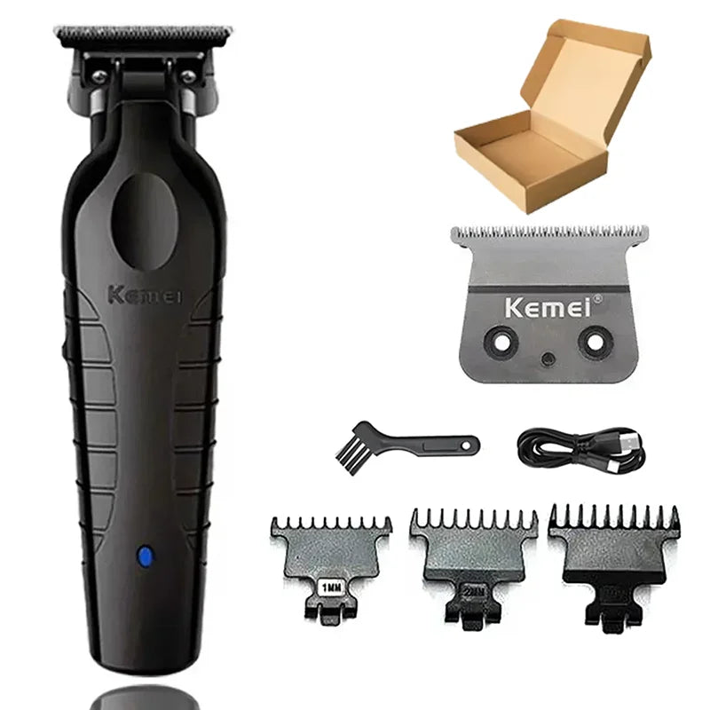 Kemei cortadora de pelo Km-809A Km-2299 Km-2024 cortadora de barba inalámbrica UBS Recargable potentes cortadoras de pelo eléctricas para hombres