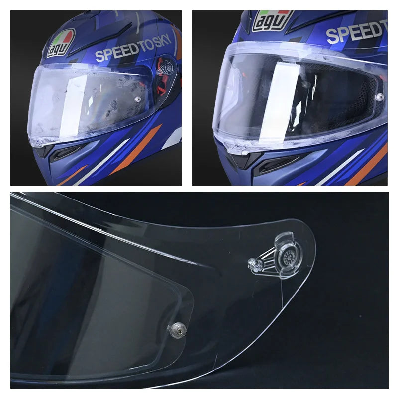 For AGV K5 K5S K5-S K3SV K1 K1S Compact ST Motorcycle Helmet Visor Lens Shield Goggles Full Face Pin Accessories Para Moto Helmet