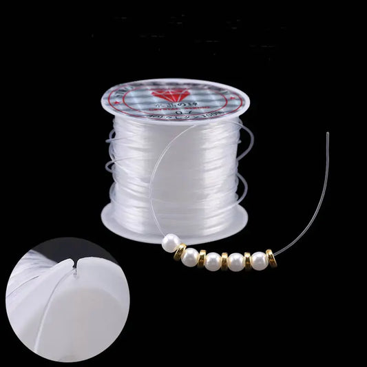100M plastique cristal bricolage perles ligne de pêche pas de cordon élastique corde pour la fabrication de bijoux fournitures fil Jeweleri chaîne fil