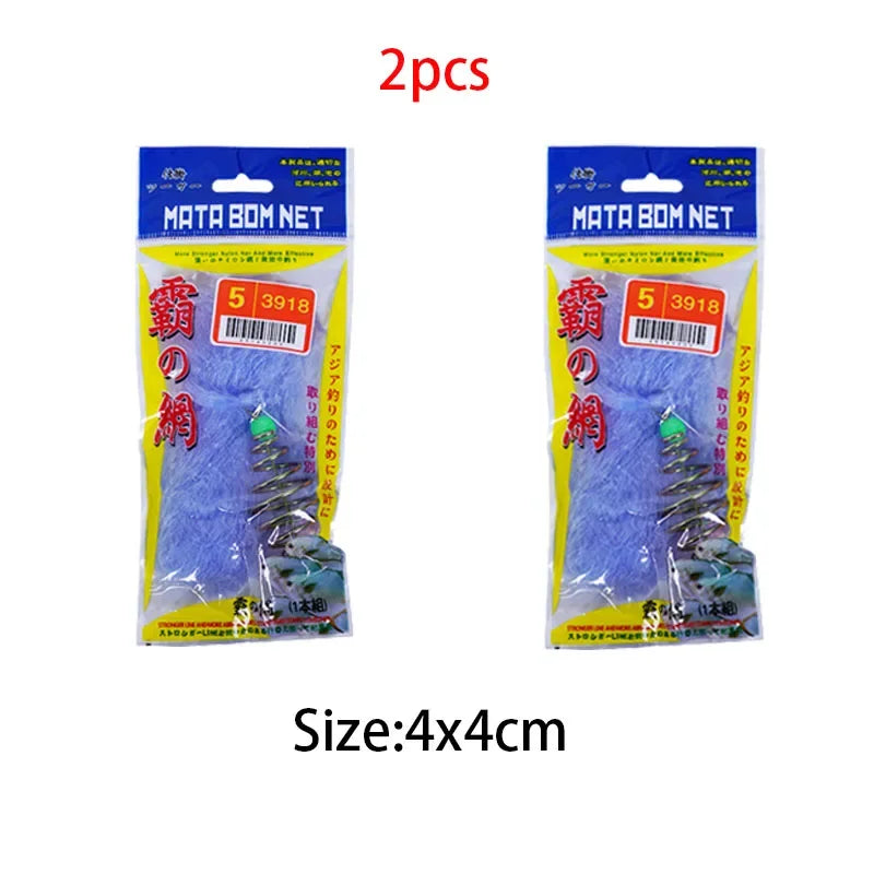 Fishing net with high carbon steel frame, luminous bead trap, sea fish net, gear design, feeding trap