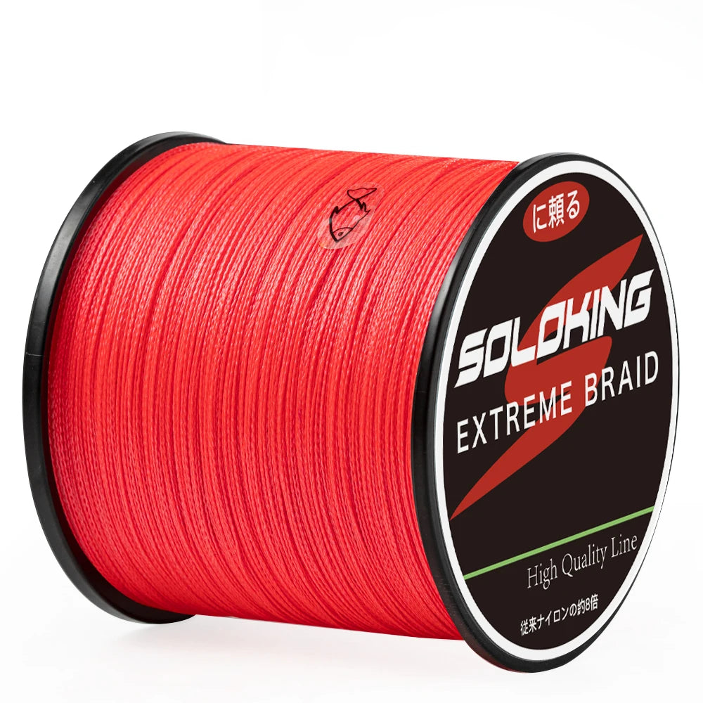 SOLOKING 300M PE tressé ligne de pêche 10LB-80LB Super fort japonais Multifilament mer ligne de pêche carpe truite bar ligne