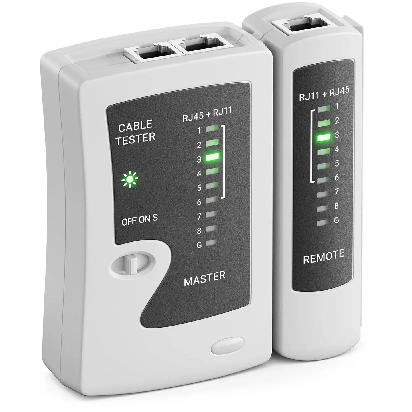 ZoeRax-Comprobador de cable Ethernet, LAN RJ45 Cat5 Catinspectados Cat6 Cat6a Cat7 UTP/cable blindado y RJ11 RJ12
