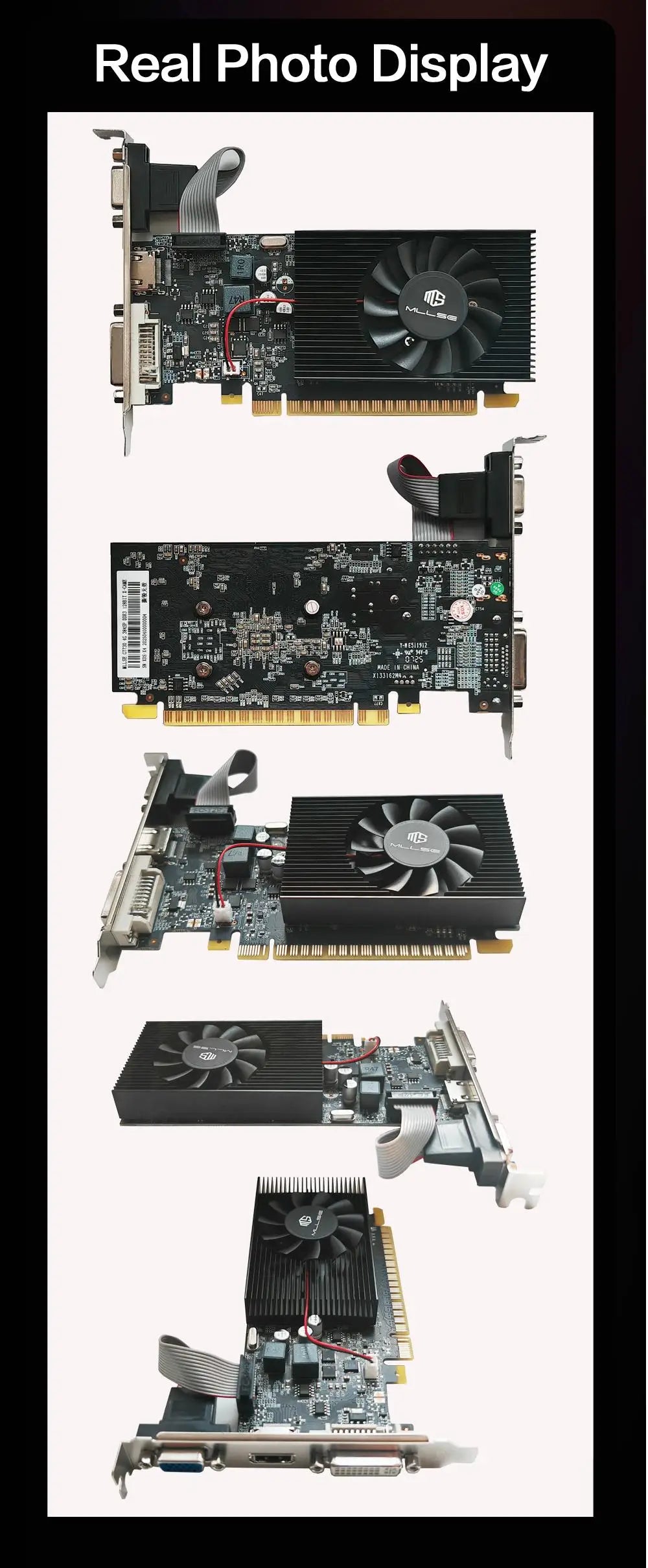 MLLSE GT730 4GB GT740 4GB carte graphique GDDR3 128Bit DVI VGA PCI-E 3.0 Geforce GPU Gt 730 carte vidéo De jeu Placa De vidéo