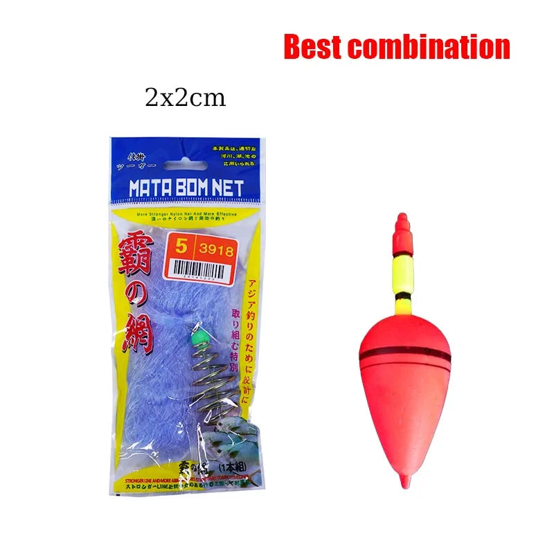 Fishing net with high carbon steel frame, luminous bead trap, sea fish net, gear design, feeding trap