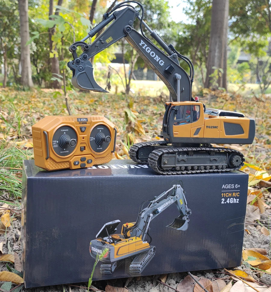 Pelle télécommandée 4WD, camion à benne basculante en alliage 4x4, Bulldozer, modèle Radio, voiture RC, véhicule de Construction, jouet, cadeaux pour enfants