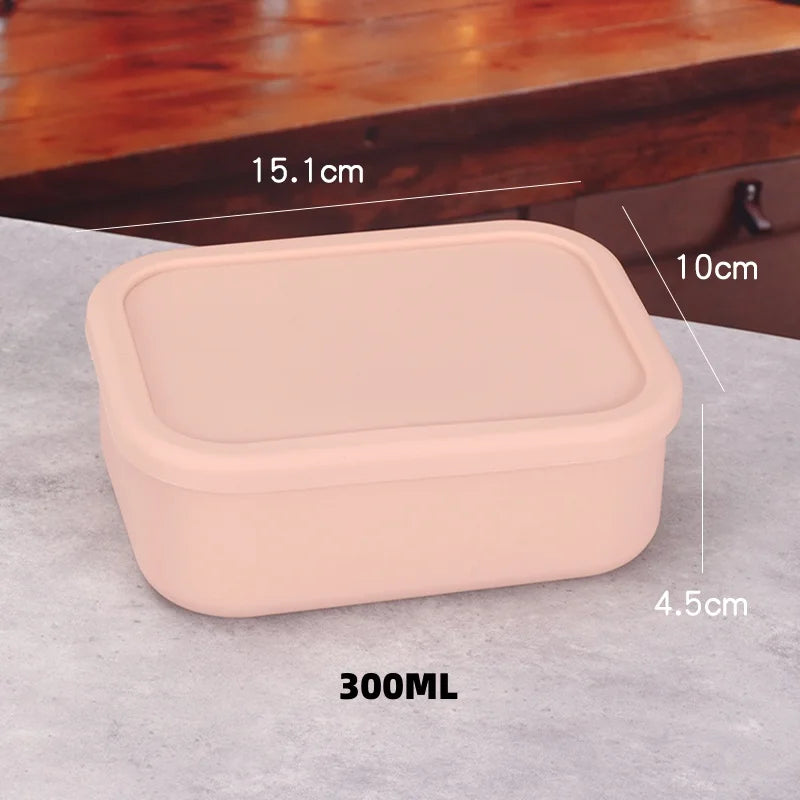 Conteneur à déjeuner en silicone boîte bento — anti-fuite, sans BPA, lavable au lave-vaisselle