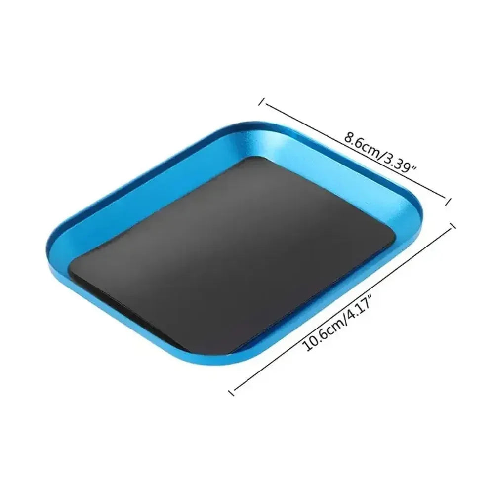 Outil Réparation RC Alliage Aluminium — Plateau Magnétique & Boite Rangement Vis