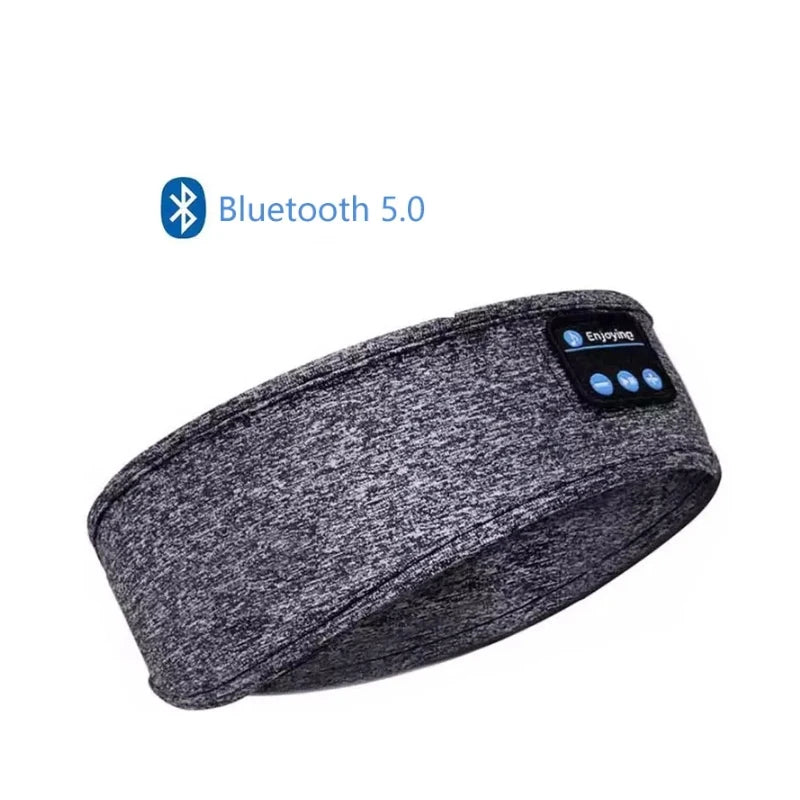 Casque Bluetooth 5.0 bandeau de couchage — écouteurs sport sans fil, masque pour les yeux, musique