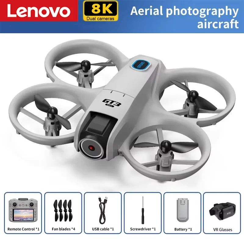 Drone 8K HD — grand écran, flux optique, moteur brushless, évitement intelligent d'obstacles, UAV