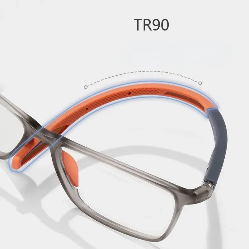 Gafas de lectura con filtro de luz azul para hombres y mujeres, ultraligeras, deportivas, para presbicia, ópticas de visión lejana, dioptrías de +0.5 a +4.0, TR90