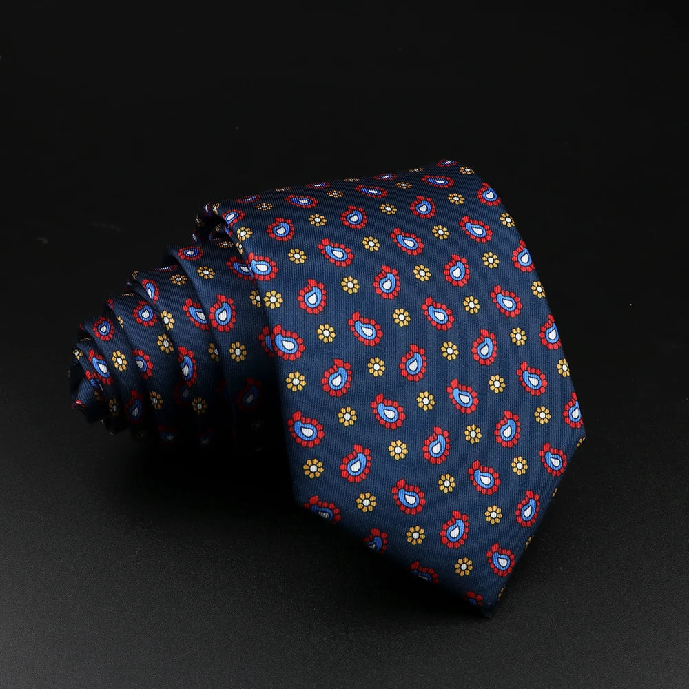 51 Estilos hombres corbatas de seda Jacquard a rayas a cuadros corbata floral accesorios uso diario camisa traje corbata regalo de fiesta de boda