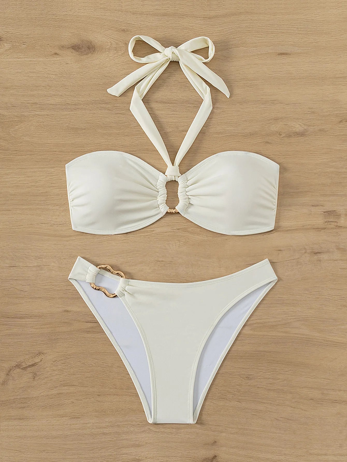 Ensemble bikini bandeau push-up sexy 2026 - Maillot de bain brésilien string pour femme