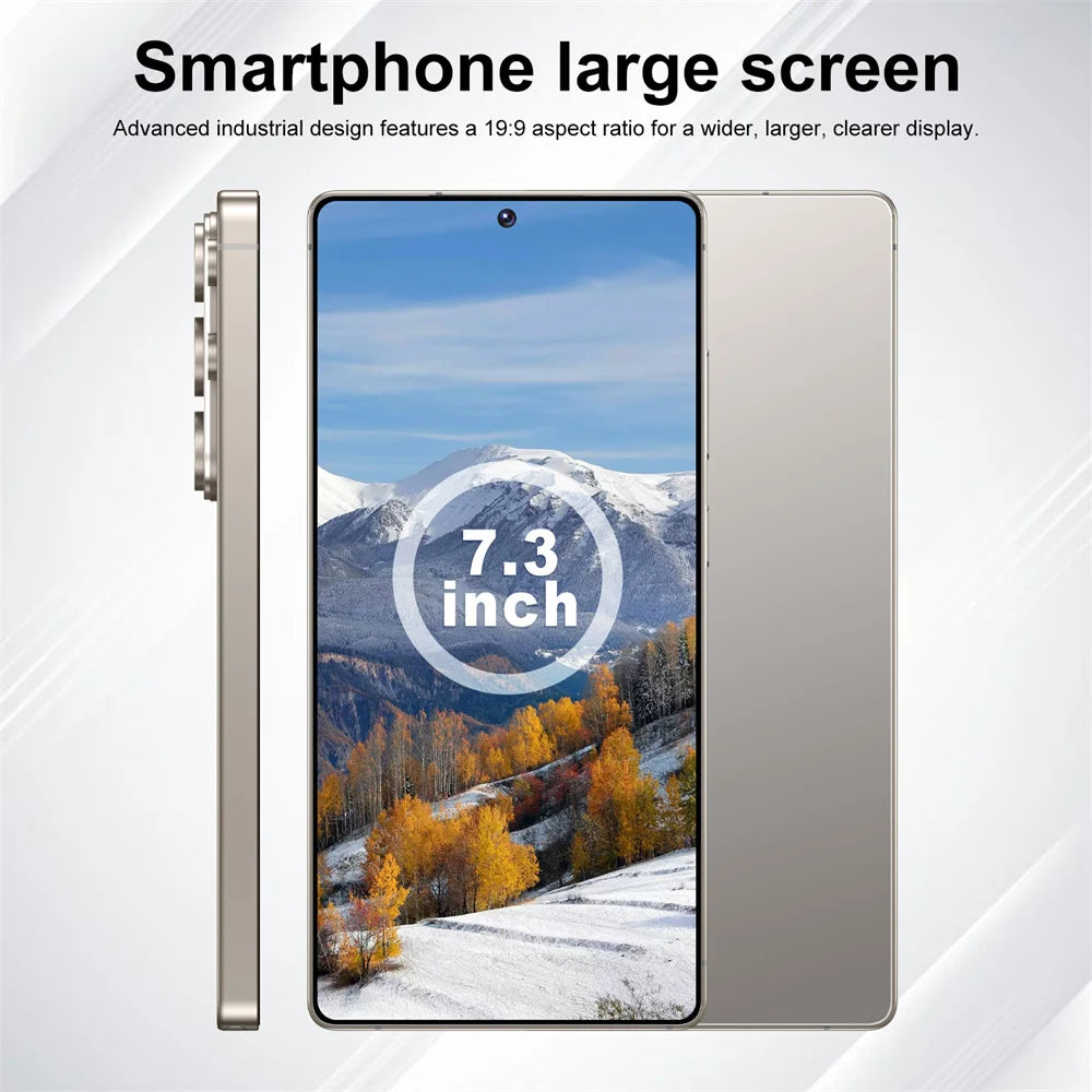 Smartphone Original 2026 pour S26 Ultra 5G 7.3HD AI 8 cœurs Double SIM 16G+1TB Téléphone Portable Android Débloqué