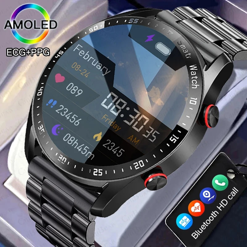 Smartwatch for Men and Women, HD Screen, Bluetooth Call, GPS, Heart Rate Monitor, IP68 Waterproof, New, 2024