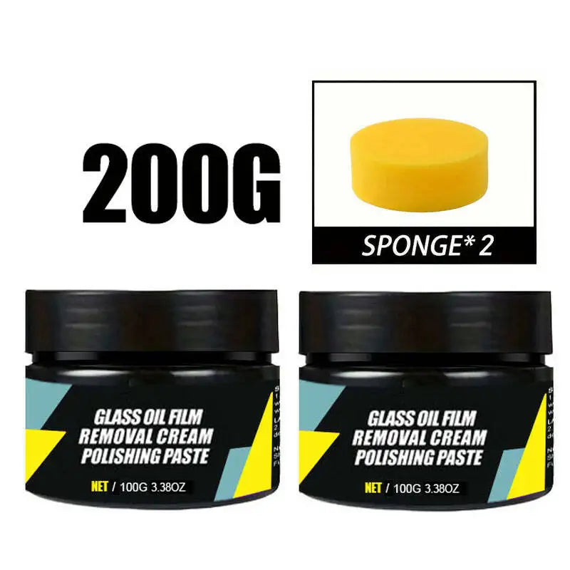 Kit de revestimiento de barniz de vidrio para coche, pasta para quitar película de aceite del parabrisas, repelente al agua, kits de limpieza hidrofóbicos anti-lluvia