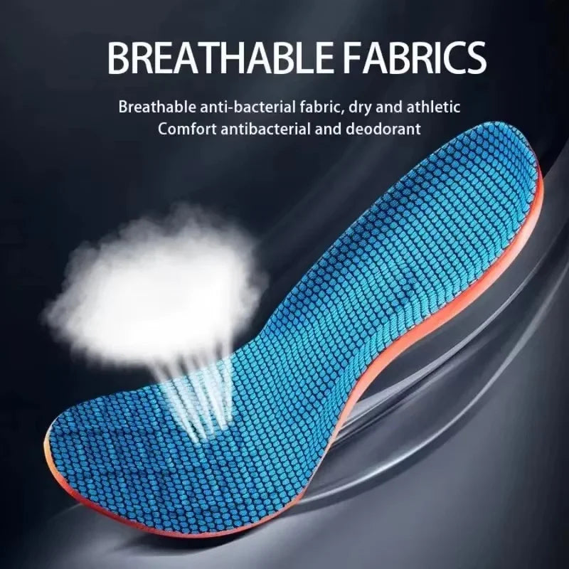 Elastic Orthopedic Shoe Insoles, Unisex Technology, Shock Absorption, Breathable, for Running