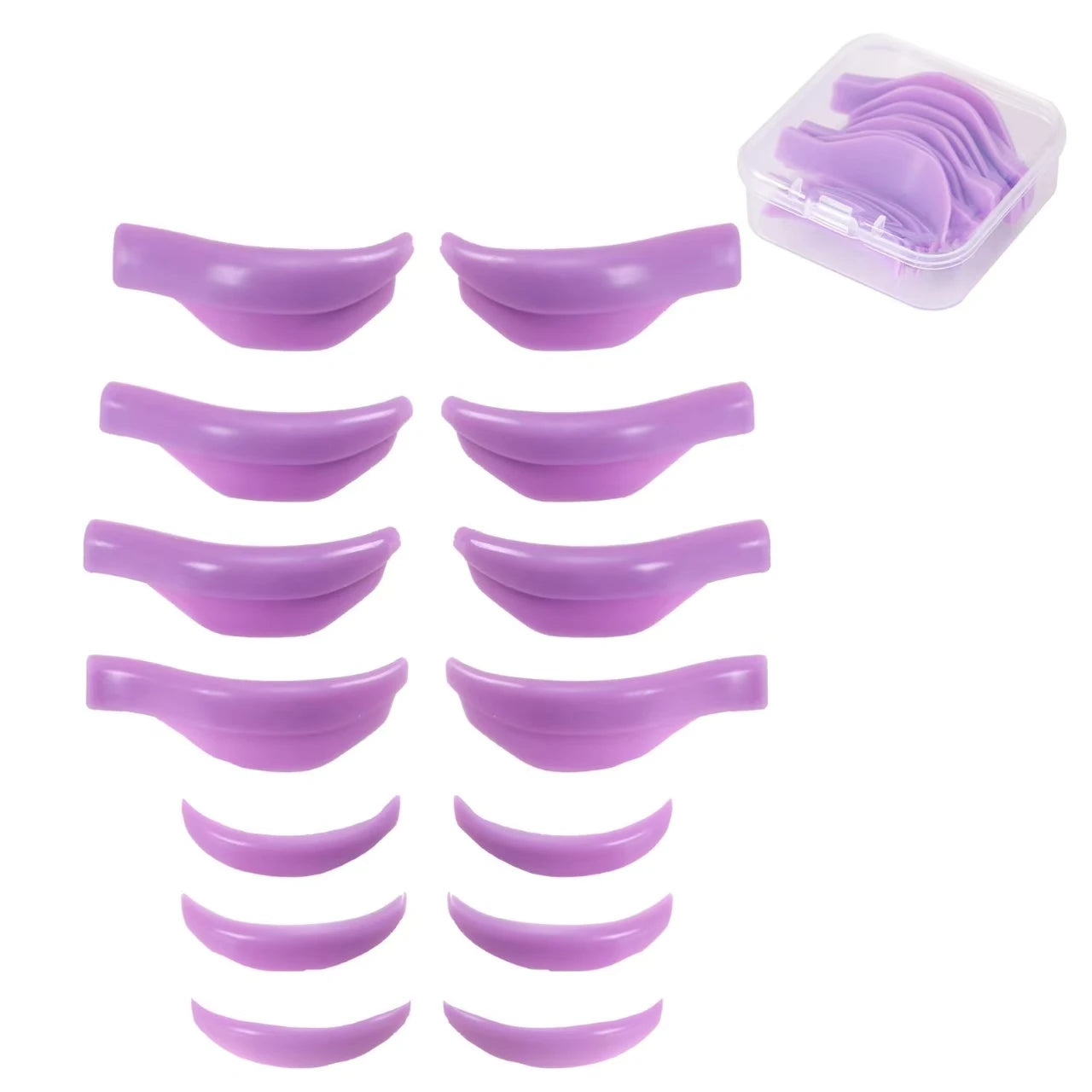 7 Pairs Silicone Eyelash Curler Eyelash Perm Pads Eyelash Lift Protective Pads Reusable Eyelash Lifting Tools