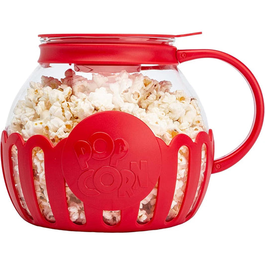 2.25L Microwave Micro-Pop Popcorn Popper with Temperature-Safe Glass Snack Pop Corn Air Poppers Microwave Popcorn Machine