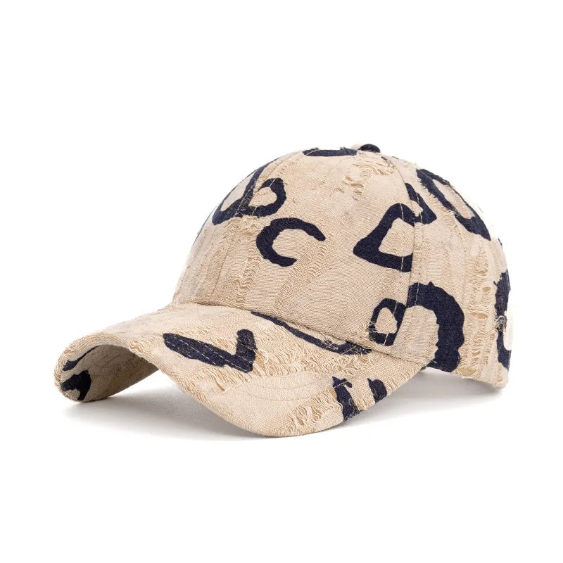 FS Fashion Brown Letter Baseball Cap for Men, Women's Luxury Hat, Casual Trucker Cap, Hip-Hop Streetwear Caps, Women's Cap
