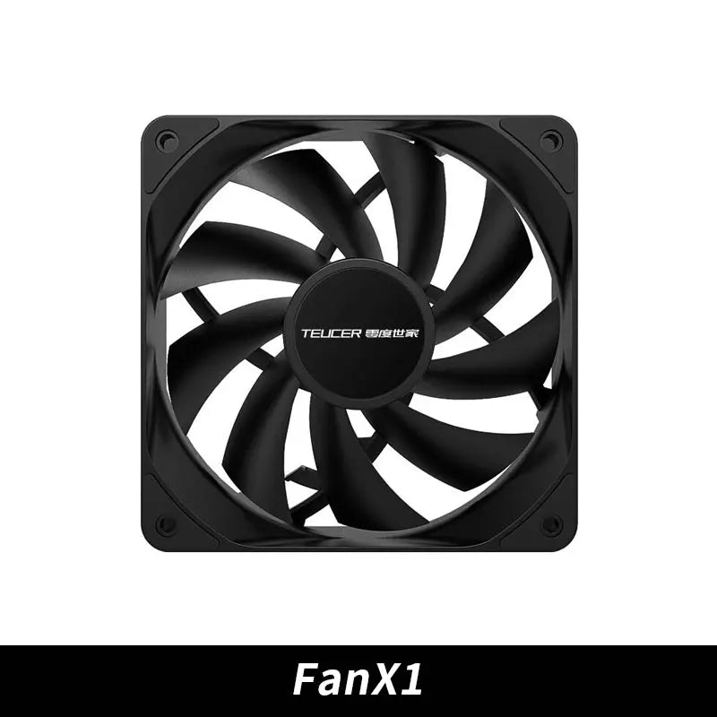 TEUCER PC boîtier d'ordinateur ventilateur PWM 4 broches 120mm silencieux 12CM ventilateur CPU refroidisseur ventilateur de refroidissement radiateur de refroidissement ventilateur 12V ajuster la vitesse du ventilateur
