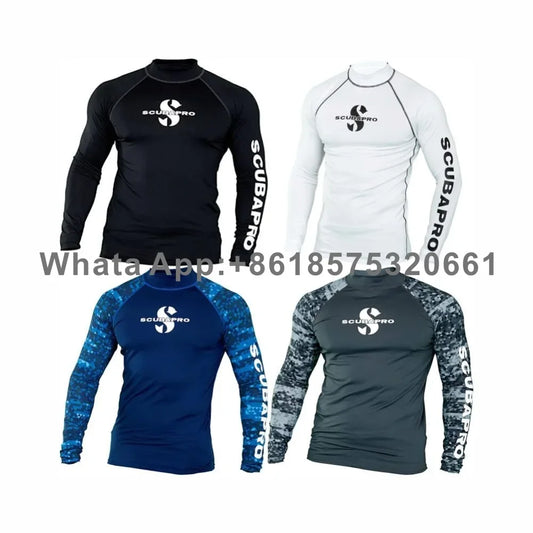 Combinaison de Surf pour hommes, Protection solaire Uv, combinaisons de plongée à manches longues, séchage rapide, vêtements de Sport serrés pour natation, Protection contre les éruptions cutanées