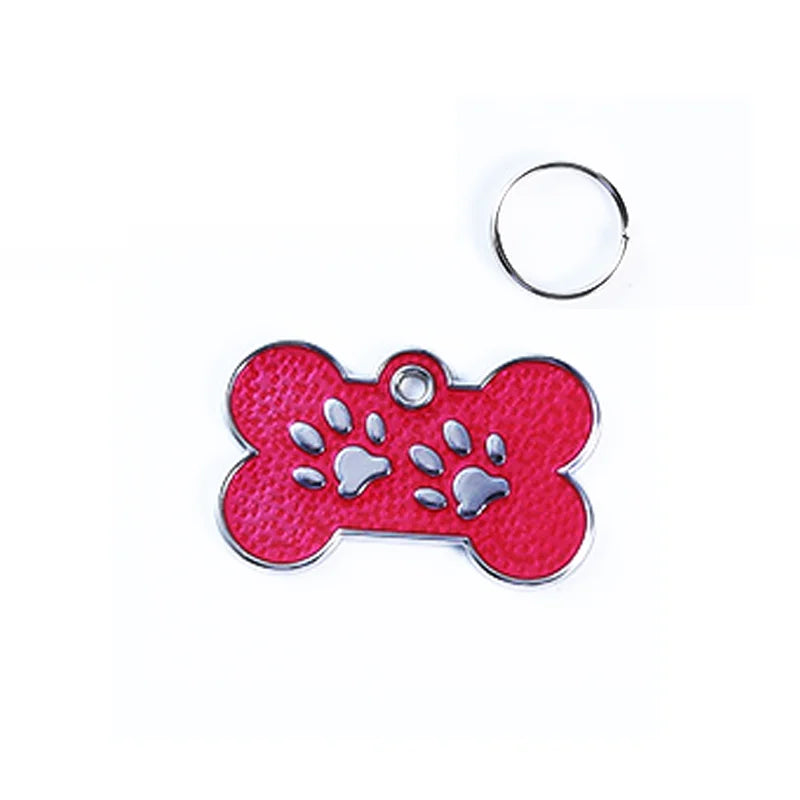 Placa de identificación personalizada para perro, etiquetas de identificación personalizadas de pata de cachorro, grabado de nombre gratis, colgante antipérdida, etiquetas para gatos, accesorios para perros y mascotas