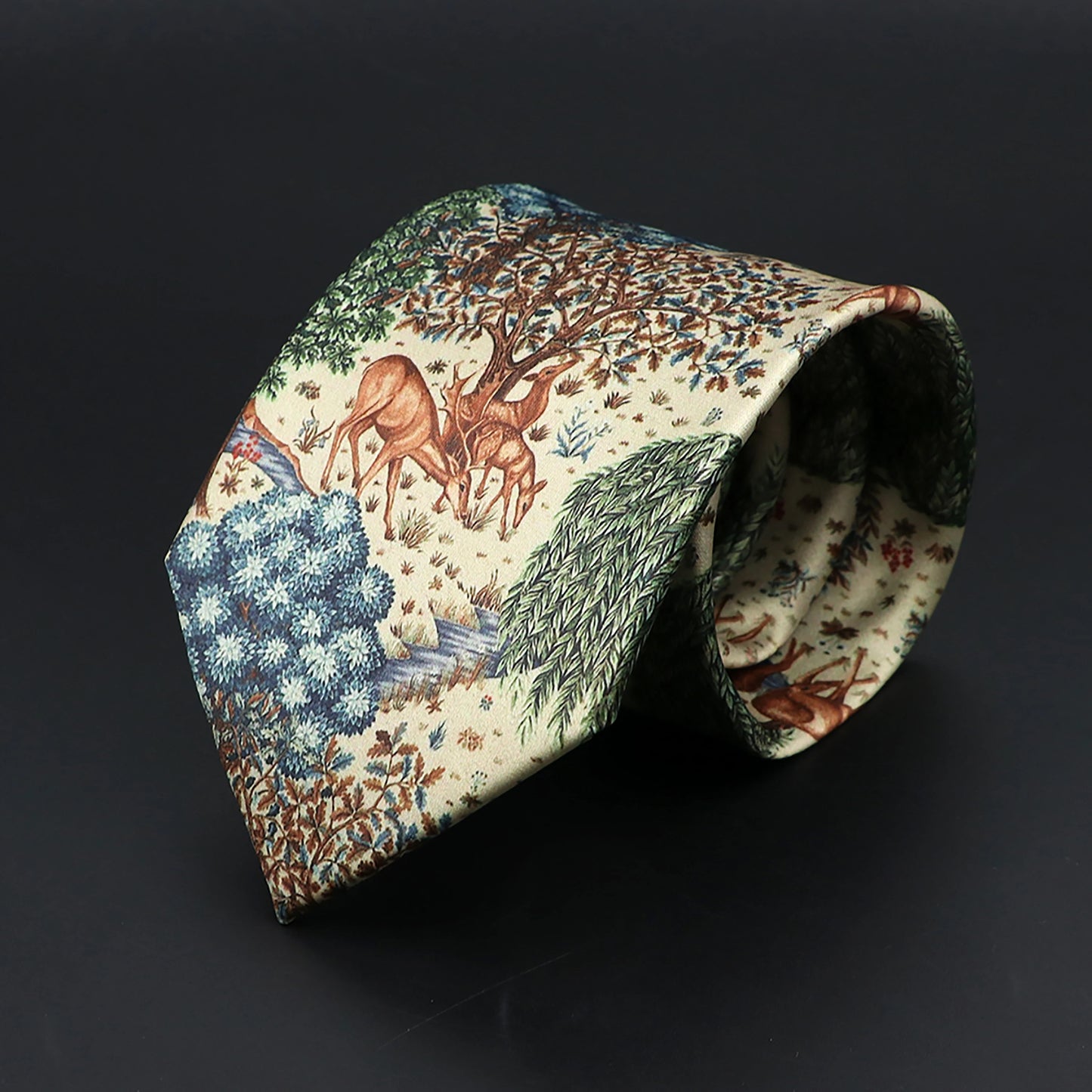 Cravates Vintage à Imprimé Numérique pour Homme, Motif Floral, artificiel an, Forêt, Doux, Rétro, pour ixDécontractée, Accessoire, 8cm