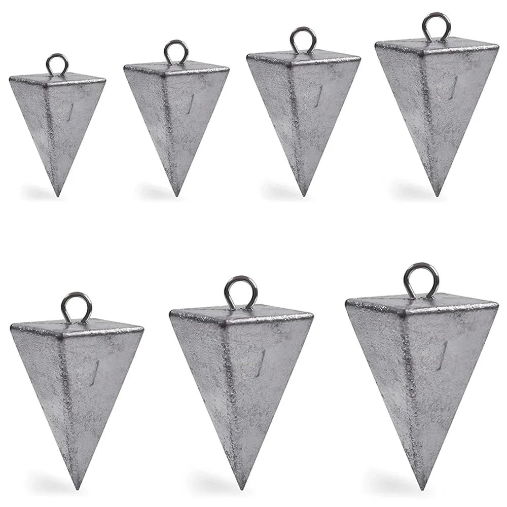 2 pièces pyramide plombs poids de pêche plombs de pêche poids pyramide poids Surf pêche plombs eau salée matériel de pêche