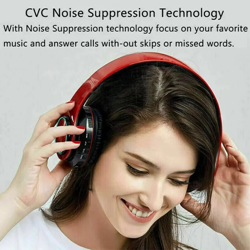 Auriculares inalámbricos Bluetooth de diadema, con micrófono, cancelación de ruido, estéreo, para deportes y juegos, novedad, B39