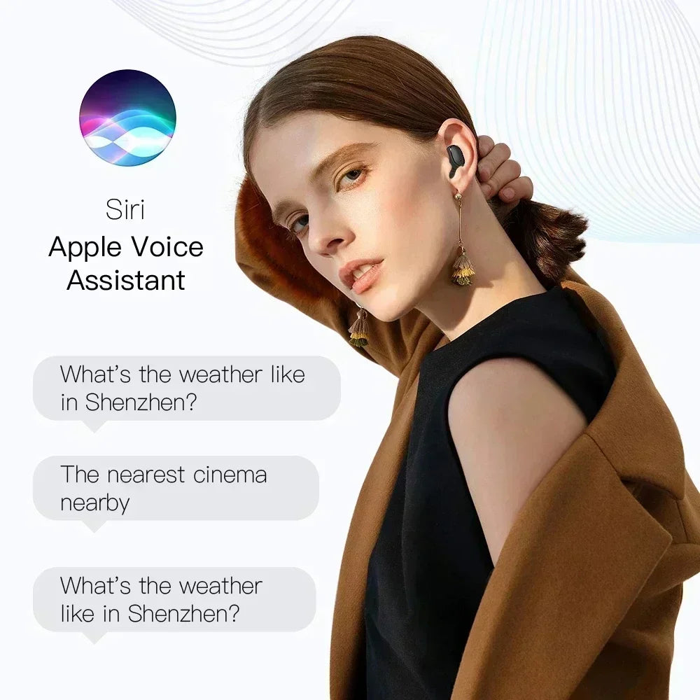Écouteurs Bluetooth sans fil TWS antibruit — avec microphone, casque