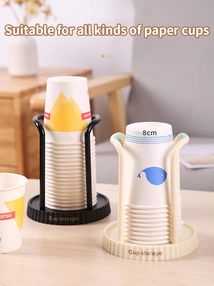 Porte-gobelet en papier jetable domestique, support de rangement de gobelets en papier de bureau, adapté au salon, à la salle à manger et autres gobelets