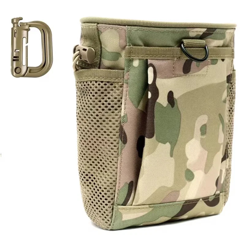 Pochette de décharge Molle, pochette de récupération de magazines de chasse, sac de munitions à cordon de serrage, sac banane de taille, sac étui réglable