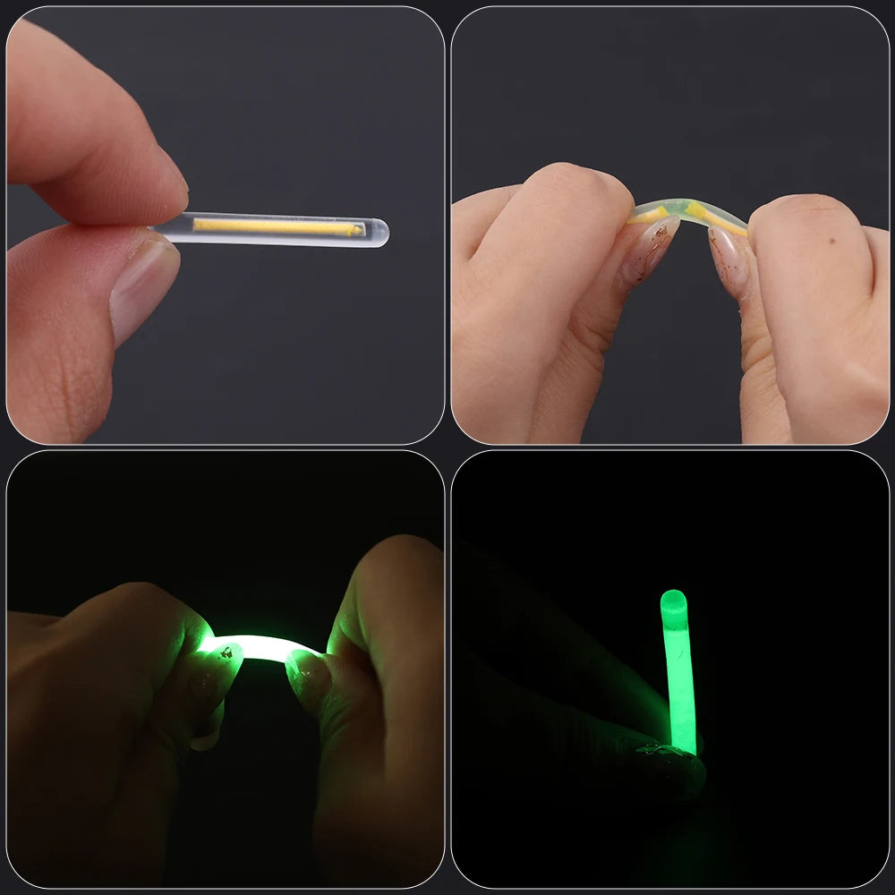Flotteur de pêche structurels ent dans la nuit, lot de 10, 20 ou 50 pièces de 2.2 à 4.5mm