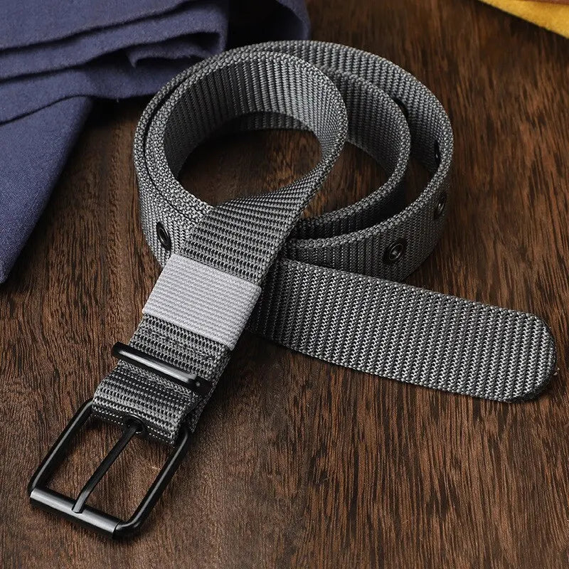 Ceinture Nylon Broche Toile — Sport Extérieur Jeans Homme Femme