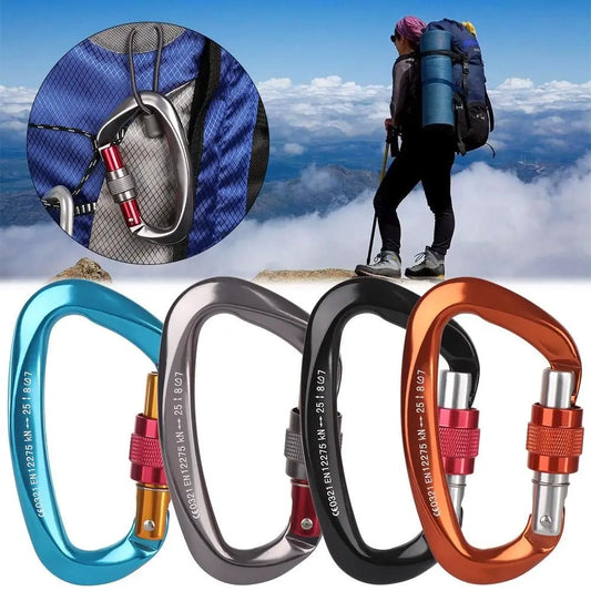 Accessoires de verrouillage principal de sécurité en aluminium de qualité, équipement de protection d'alpinisme, mousqueton professionnel, crochets pour clés d'escalade