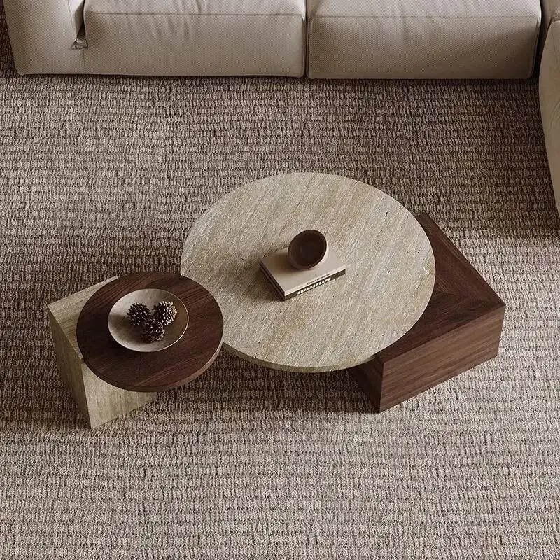 Wabi Sabi Sets Round Coffee Table Unique Design Beauty Modern Luxury Coffee Table For Living Room Home Furniture