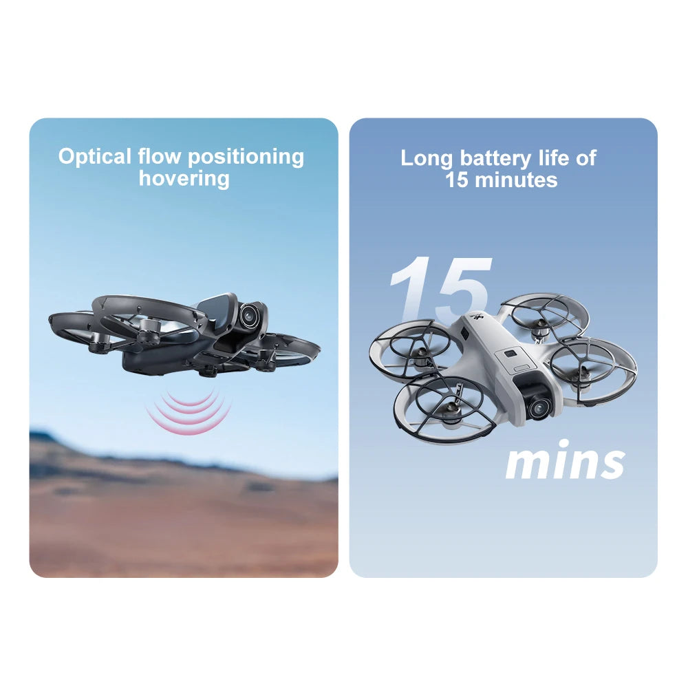 Mini drone 4K — double caméra 8K, évitement intelligent d'obstacles, quadricoptère brushless, jouet RC enfants