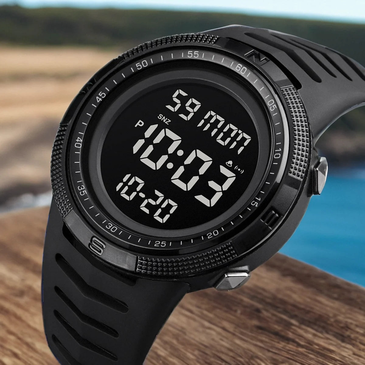 Montre Numérique Militaire Multifonction Homme — Lumineux Étudiant Sport