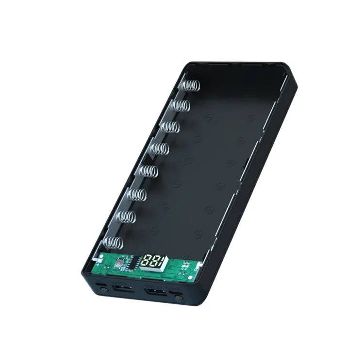 Boîtier de rangement pour batteries 8/10*18650 sans soudure, double USB, étui de batterie externe DIY, support de batterie 8/10*18650, chargeurs rapides PD
