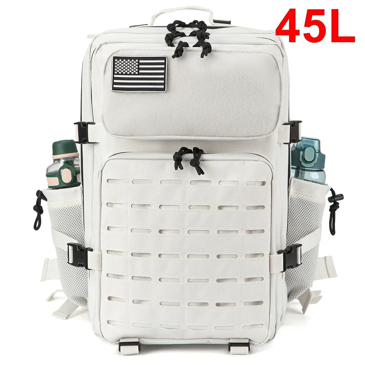 Sac à Dos Tactique Plein Air 25L/45L Homme Femme — Randonnée École Porte-Bouteille